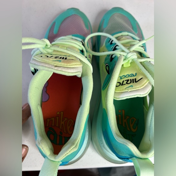 Nike Air Max 270 React Hyper Jade Running Men's Shoe size 7.5 Psychedelic - Picture 6 of 9